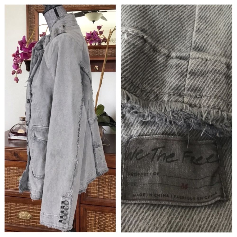 🆕Free People Last Dance Denim Jacket.  NWOT. - Picture 8 of 11